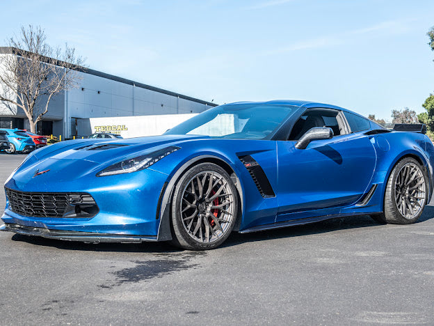 2014-2019 Corvette C7 Z06/ ZR1 CARBON FIBER Side Rocker Panels Brake Scoop Vents (PAIR)