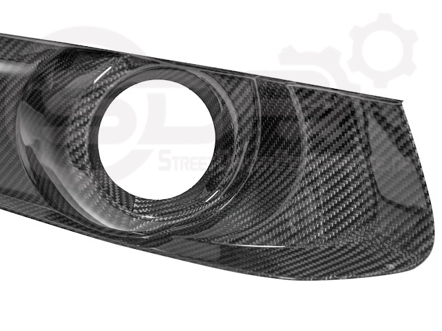 2015-2023 FORD MUSTANG S550 | CARBON FIBER FRONT BUMPER FOG LIGHT BEZEL COVER PAIR
