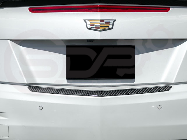 2015-2019 CADILLAC ATS / ATS-V COUPE | FACTORY STYLE CARBON FIBER REAR TRUNK DECKLID APPLIQUÉ INSERT TRIM REPLACEMENT
