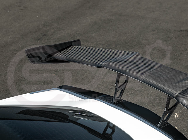 2014-2019 CHEVROLET CORVETTE C7  | EXTENDED REAR HIGH SPOILER WITH WING RISER