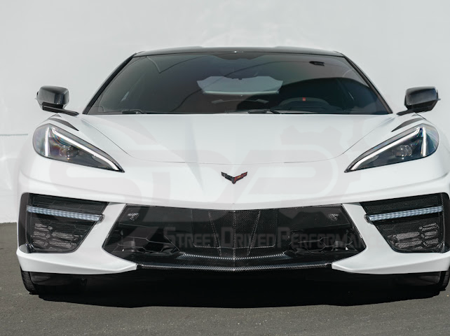 2020-UP CORVETTE C8 STINGRAY & Z51 | SEQUENTIAL FRONT GRILLE LED DRL LIGHT BAR BEZEL INSERTS PAIR