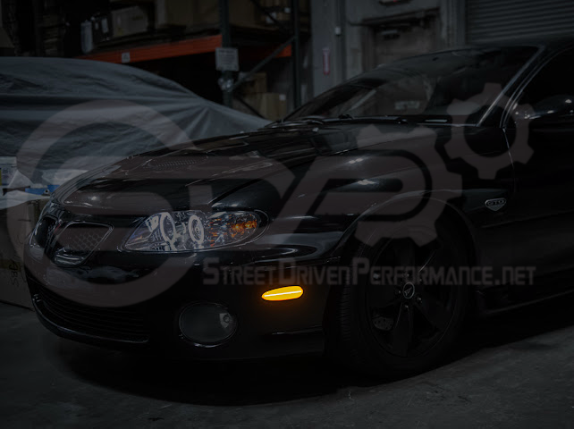 2004-2006 Pontiac GTO | Front Clear / Red / or Black Lens Amber Light LED Side Markers Pair