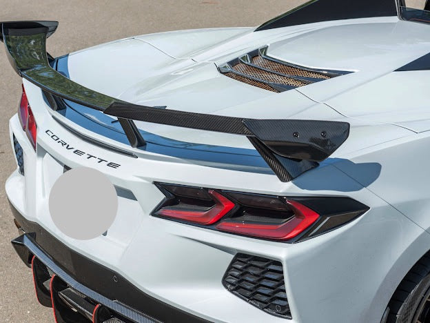 2020-UP CORVETTE C8 Z51 & STINGRAY | WICKERBILL REAR SPOILER HIGH WING
