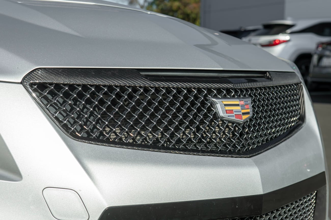 2016-19 CADILLAC ATS-V | CARBON FIBER FRONT GRILLE TRIM SURROUNDING MOLDING REPLACEMENT