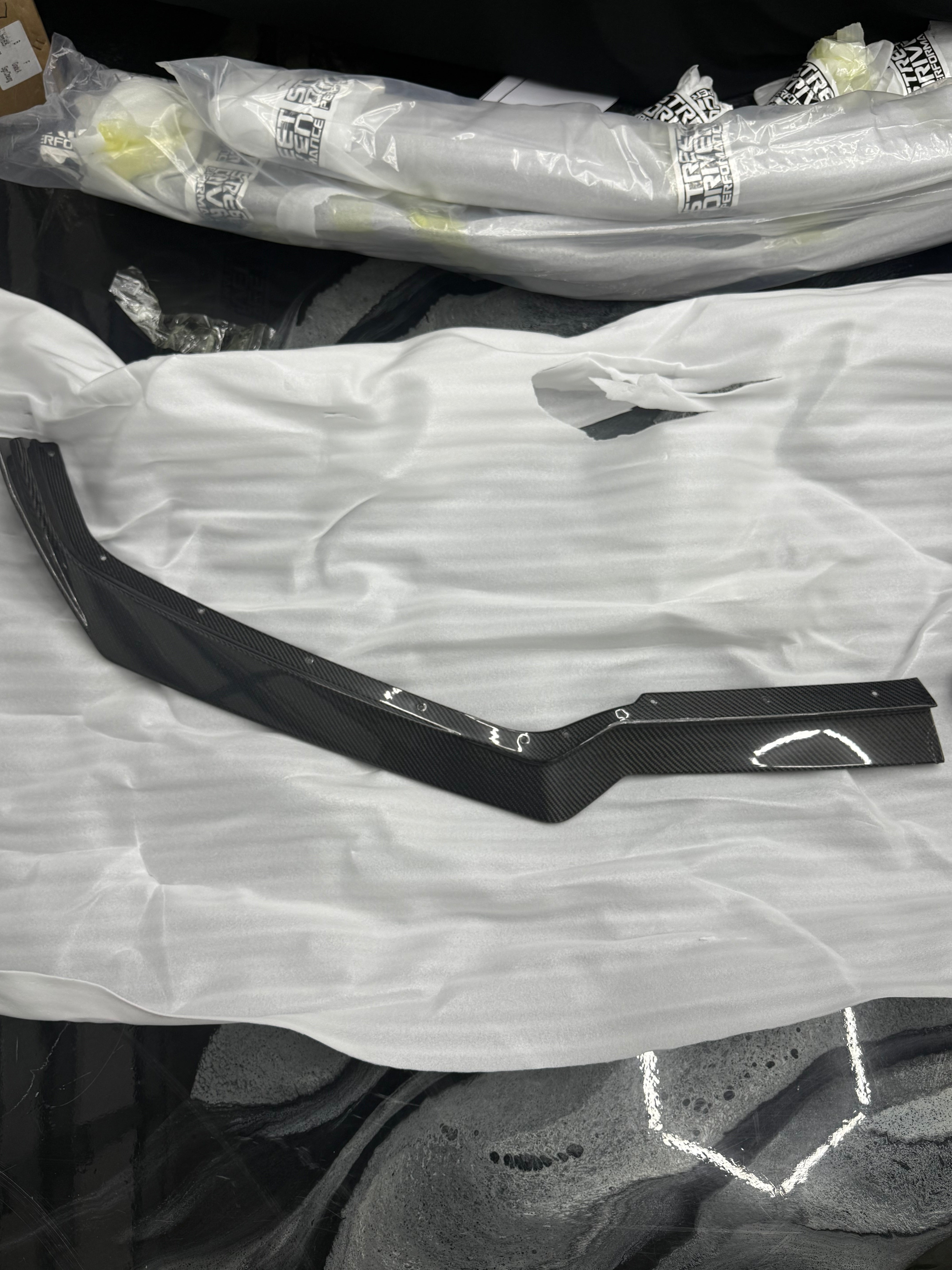 *BLEMISHED- DISCOUNTED* 2020+ C8 Corvette Stingray & Z51 |"5VM Style" 2-Piece CARBON FIBER Splitter / Lip Ground Effects