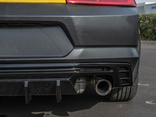 2016-Up Camaro |  Performance Track Style MATTE BLACK Rear Quad Exit Diffuser