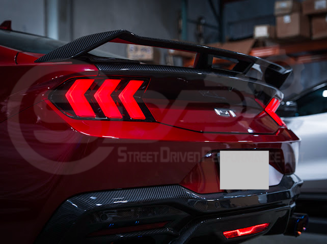 2024-Up Ford Mustang S650 | EURO Style Sequential Signal LED Clear Lenses Rear Taillights Pair