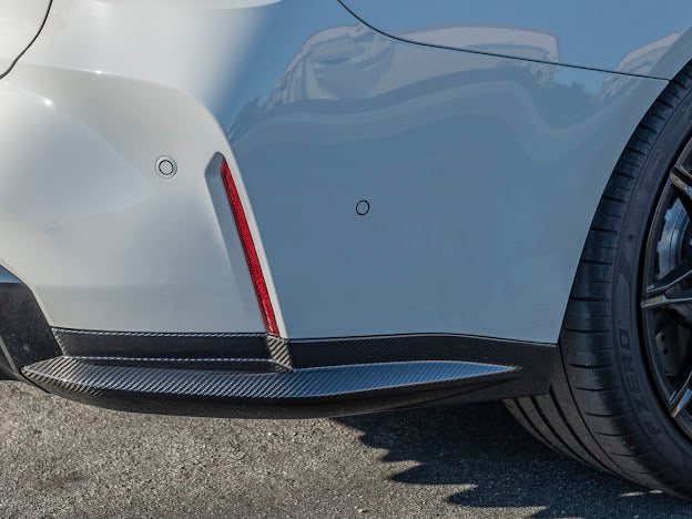 2021-Up BMW G80 M3 | Factory Style CARBON FIBER Rear Apron Lip Splitter Pair