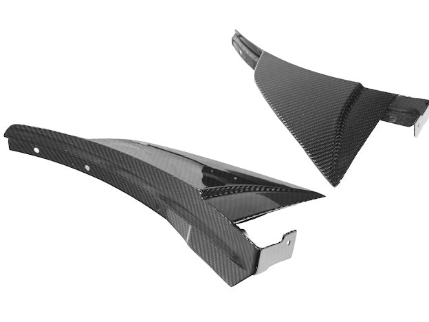 2019 CHEVROLET CORVETTE C7 ZR1 CARBON FIBER FRONT SPLITTER SIDE WINGLET EXTENSIONS (PAIR)