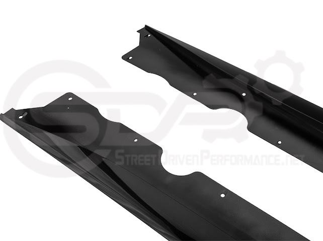 2020-UP CORVETTE C8 STINGRAY & Z51 | 5VM STYLE 2PCS GLOSSY BLACK SIDE SKIRTS ROCKER PANEL GROUND EFFECTS