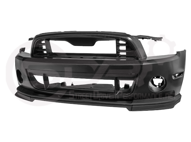 2010-2014 MUSTANG S197 | GT500 STYLE FRONT BUMPER COVER UPPER LOWER GRILLE LIP SPLITTER