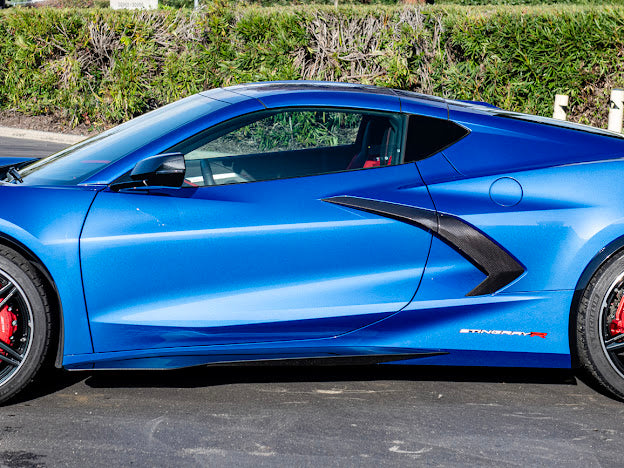 2020+ CHEVROLET CORVETTE C8 STINGRAY | Z06 PACKAGE SIDE SKIRTS ROCKER PANELS GROUND EFFECTS