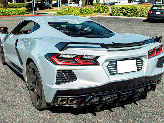2020+ CORVETTE C8 Z51 REAR LOWER DIFFUSER FINS *ADD-ON*