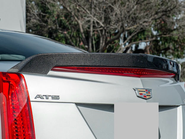 2016 - 2019 Cadillac ATS-V Sedan | Carbon Fiber SDP Style Rear Trunk Lid Spoiler Wing