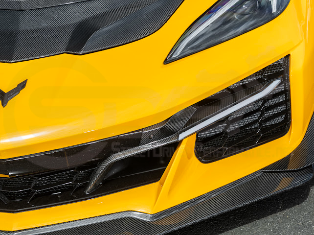 2023+ CHEVROLET CORVETTE C8 Z06 | CARBON FIBER SEQUENTIAL LED DRL LIGHT BAR BEZEL INSERT