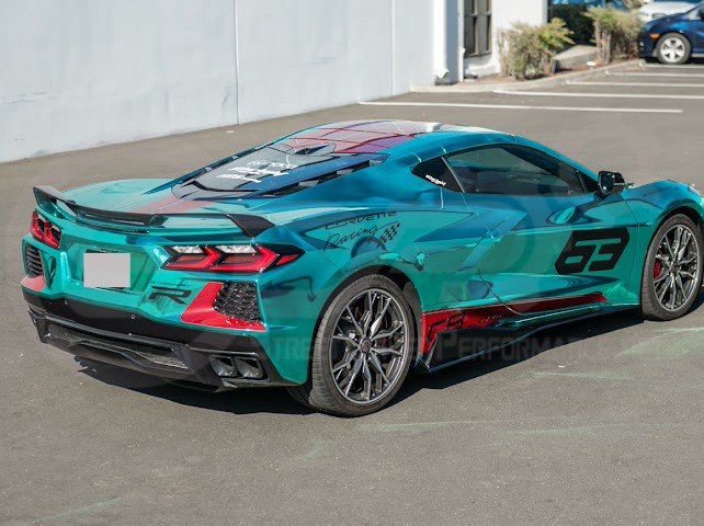 2020-UP CORVETTE C8 STINGRAY & Z51 | 5VM STYLE 2PCS GLOSSY BLACK SIDE SKIRTS ROCKER PANEL GROUND EFFECTS