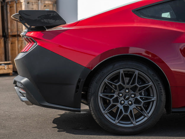 2024-Up Ford Mustang S650 | Factory Style PRIMED BLACK Rear Bumper Cover Replacement