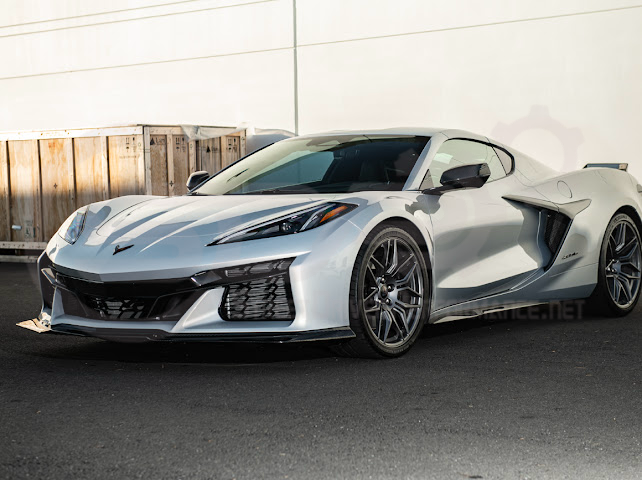 2023-Up Corvette C8 Z06 & E-Ray | Aluminum Black Rear Side Intake Mesh Grille Inserts Pair