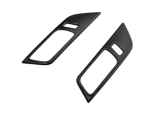 2024-Up Ford Mustang S650 | CARBON FIBER Interior Side Door Handle Panel Cover
