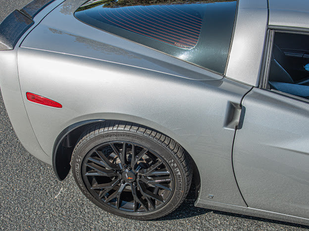 2005-2013 CHEVROLET CORVETTE C6 BASE FRONT AND REAR SPLASH GUARDS MUD FLAPS