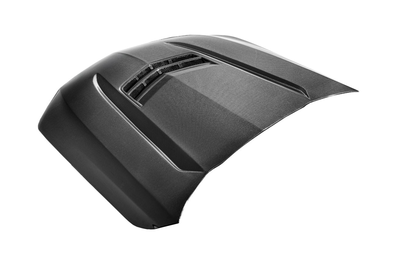 2020+ Cadillac CT4 / CT4-V / CT4-V Black Wing / CT4 SPORT | Blackwing Style Carbon Fiber Vented Front Hood