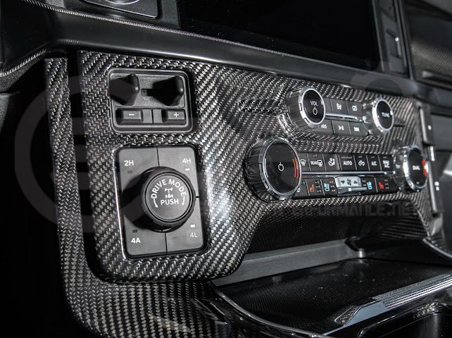 2021-UP FORD F-150 | FACTORY STYLE CARBON FIBER CENTER AC RADIO CONTROL PANEL COVER