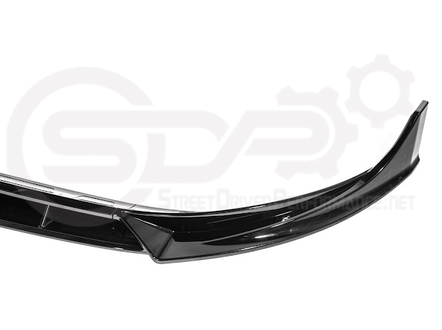 2025-UP TESLA MODEL Y | SDP TRACK STYLE GLOSS BLACK 4 PIECE FRONT LIP SPLITTER GROUND EFFECTS