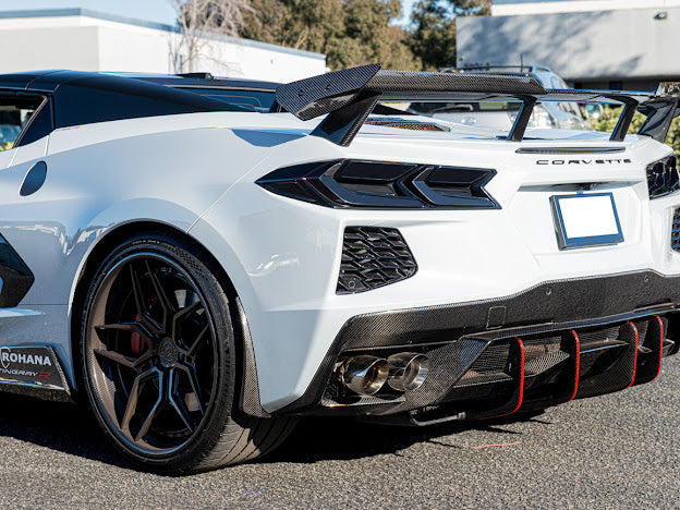 2020+ CHEVROLET CORVETTE C8 DARK TINTED REAR LIGHT COVER