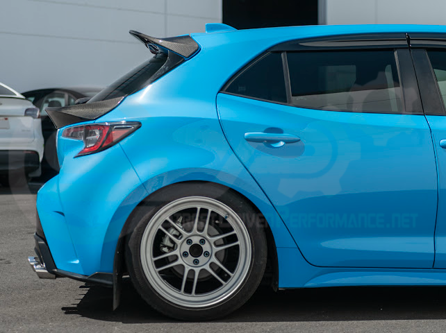 2019-UP TOYOTA GR COROLLA | JDM SDP PERFORMANCE STYLE CARBON FIBER REAR HATCH MID WING SPOILER