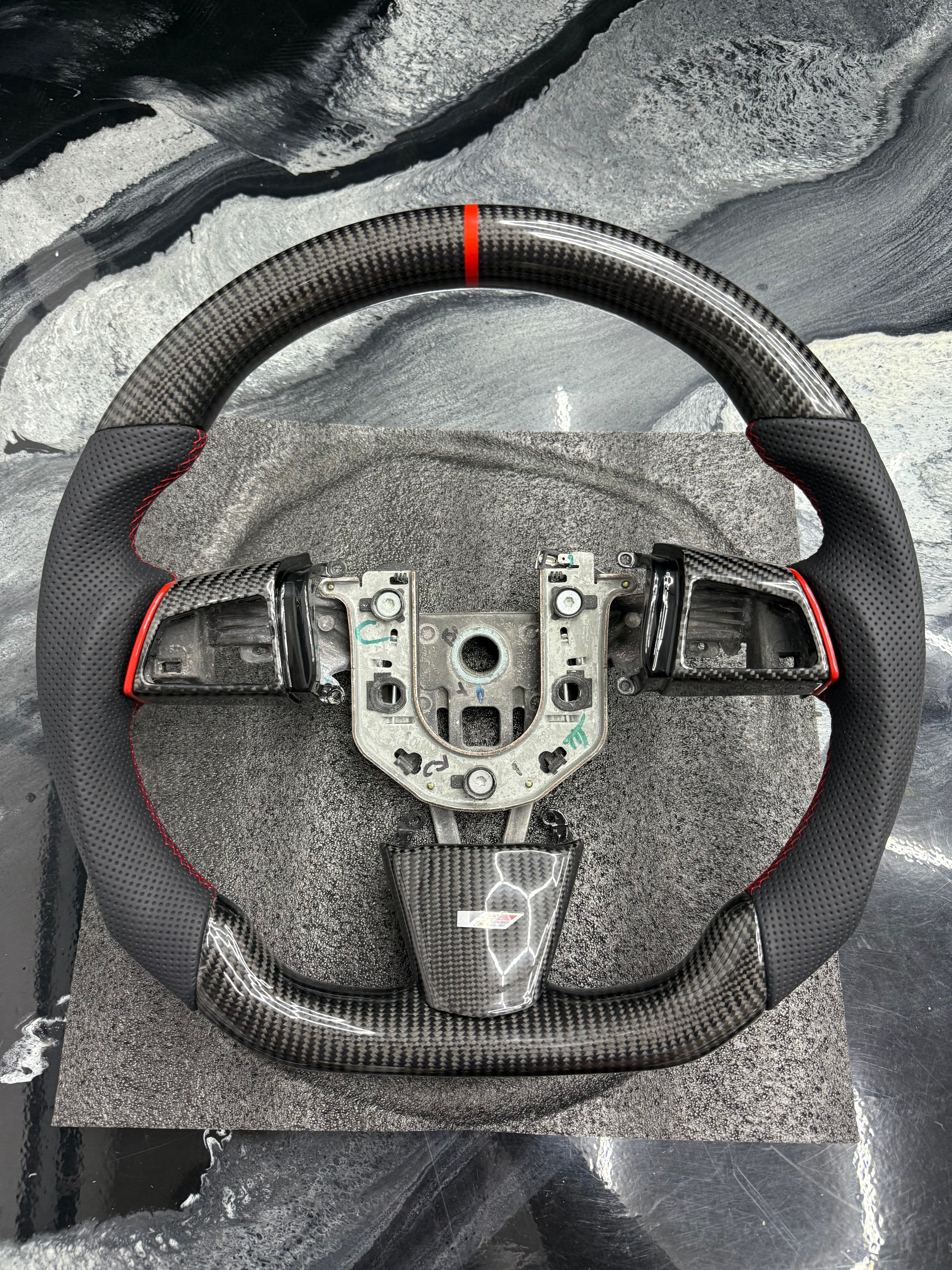 2009-2015 CADILLAC CTS-V “V2”CARBON FIBER STEERING WHEELS (IN STOCK NO WAIT TIME)