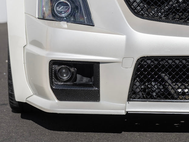 2009-2015 CTS-V V2 - Carbon Fiber Fog Light Bezels / Covers