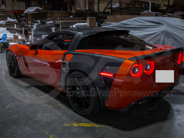 2005-2013 Chevrolet Corvette C6 | Amber Light LED Side Fender Markers Pair (Front and / or Rear) {Clear, Amber, Red, or Smoke Lenses}