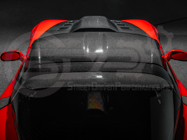 2005-2013 CHEVROLET CORVETTE C6 | SDP PERFORMANCE CARBON FIBER REAR ROOF WING LID SPOILER