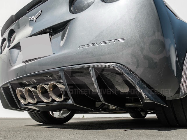 2005-2013 CORVETTE C6 | AGGRESSIVE STYLE REAR BUMPER DIFFUSER