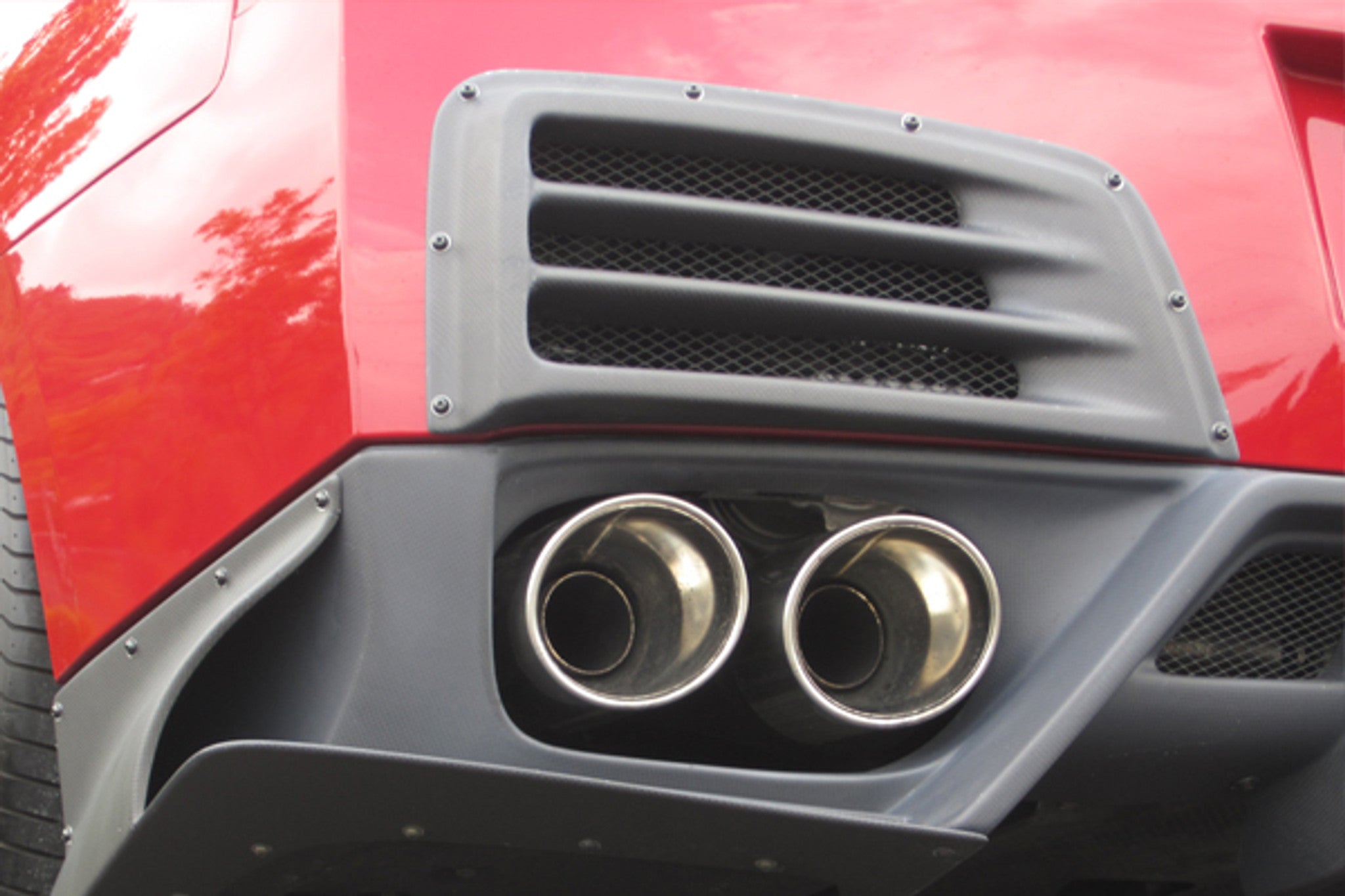 Charge Speed 2007-2016 Nissan GTR FRP Rear Bumper duct Cowl