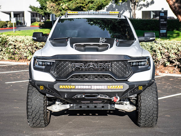 2019-UP RAM 1500 TRX CARBON FIBER FRONT UPPER GRILLE TRIM SURROUNDING