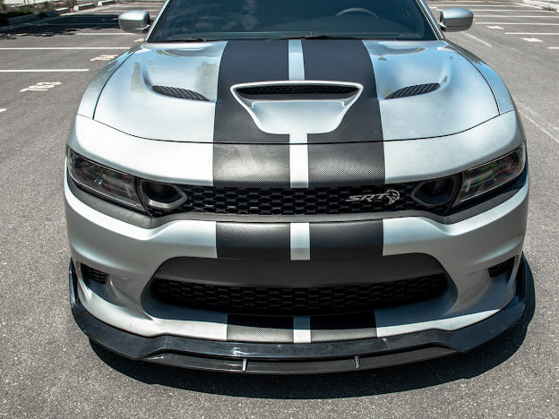 2015-UP DODGE CHARGER SRT PERFORMANCE FRONT SPLITTER (4pc)