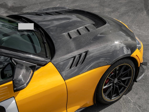 2020-Up Toyota GR Supra A90 A91 | JDM Performance Style Carbon Fiber Front Air Vented Hood