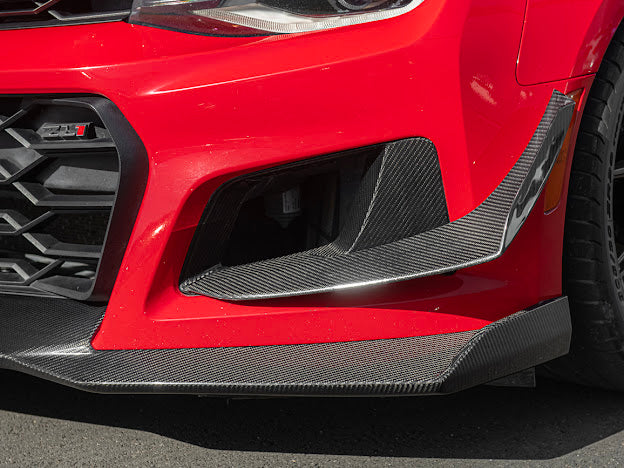 2017-UP CAMARO ZL1 1LE FRONT AIR DUCT BEZELS & CANARDS DIVE PLANES