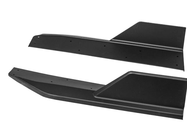 2024-UP FORD MUSTANG S650 | GT350R PERFORMANCE STYLE CARBON FIBER SIDE SKIRTS EXTENSION ROCKER PANELS GROUND EFFECTS