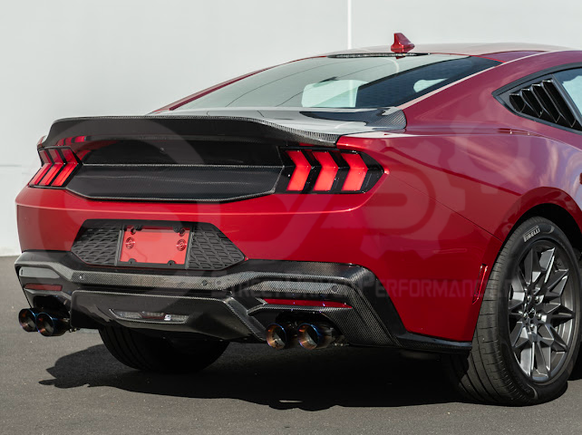 2024-UP FORD MUSTANG S650 | REAR LICENSE PLATE FRAME TRIM COVER