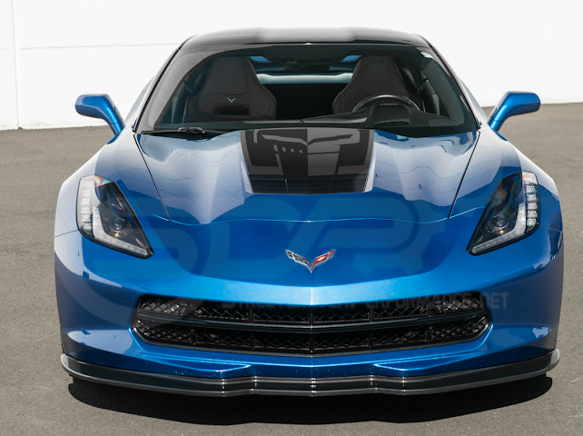 2014-2019 CORVETTE C7 BASE | JAKE SKULL LOGO HOOD VINYL DECAL STRIPE