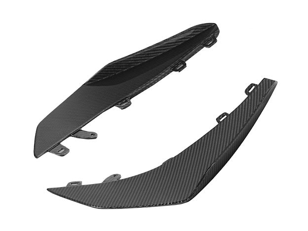 2023+ CHEVROLET CORVETTE C8 Z06 & E-RAY | Z07 PERFORMANCE PACKAGE CARBON FIBER LIP SPLITTER GROUND EFFECTS WITH CANARDS