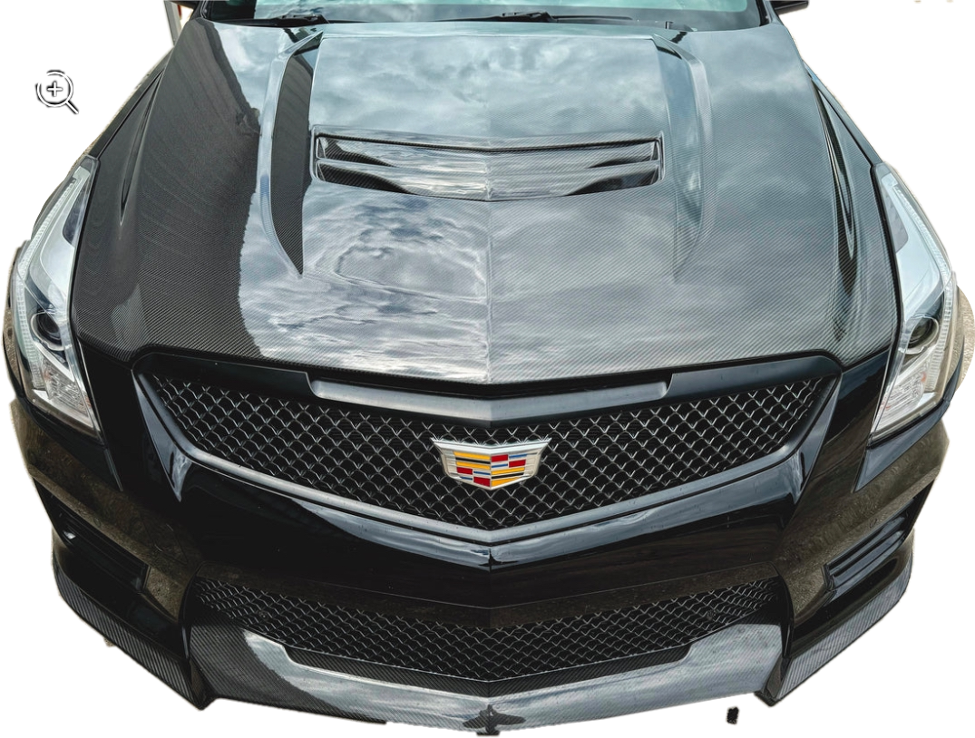 2016-2019 ATS / ATS-V - Carbon Fiber Vented Front Hood