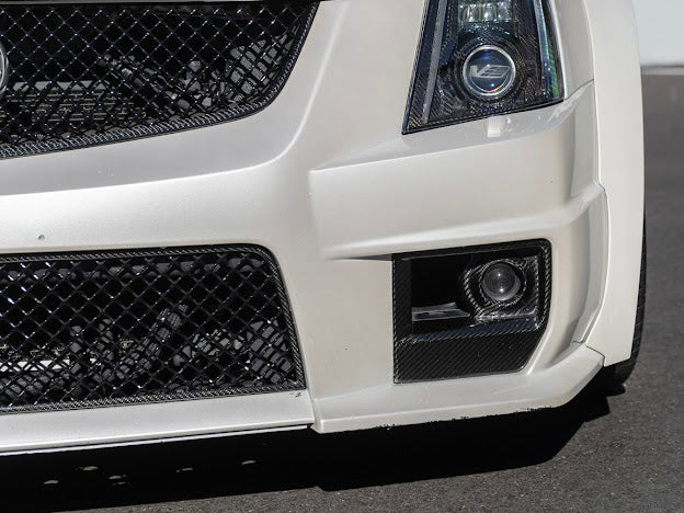 2009-2015 CTS-V V2 - Carbon Fiber Fog Light Bezels / Covers