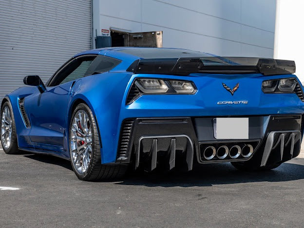 2014-2019 Corvette C7 Performance Track Style *ADD-ON* Rear Bumper Diffuser