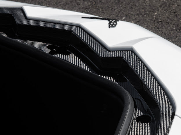 2020+ C8 Corvette - CARBON FIBER FRONT TRUNK TRIM KIT REPLACEMENT