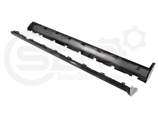 2010-2014 FORD S197 MUSTANG | GT500 STYLE SIDE SKIRTS EXTENSION PAIR ROCKER PANELS GROUND EFFECTS