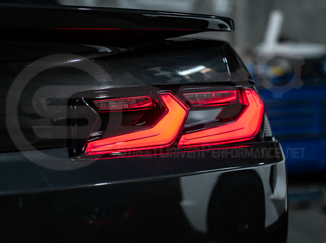 2014-2015 CHEVROLET CAMARO | GM C8 CORVETTE STYLE SEQUENTIAL SIGNAL LED REAR TAILLIGHT PAIR (CLEAR OR SMOKE TINTED LENSES)
