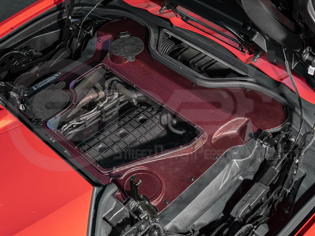 2020+ CORVETTE C8 CONVERTIBLE | HTC CARBON FIBER EXPOSED ENGINE BAY PANEL COVER REPLACEMENT